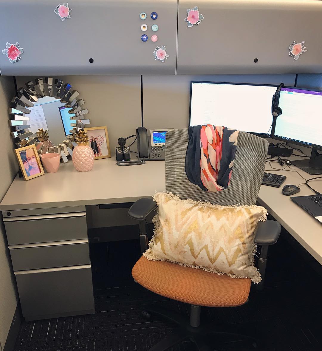 33. Neon Green Cactus and Geometric Bookends: a Workspace Oasis