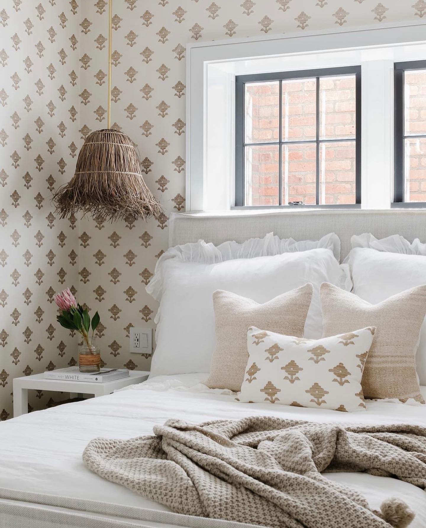 13. Soft Lavender Glow with Whimsical Butterfly Canopy Over Vintage Wooden Bed