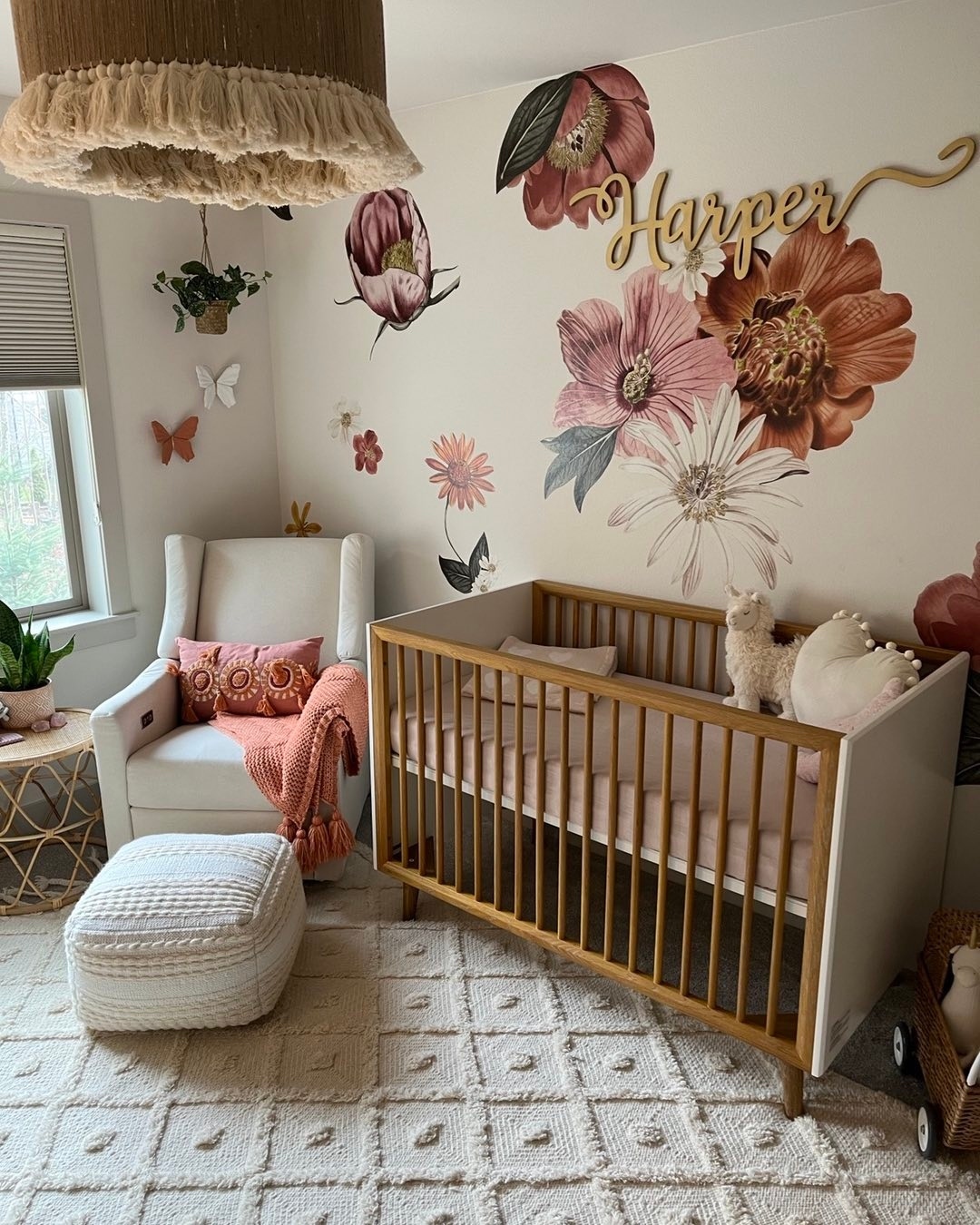 5. Soft Lavender Whispers and Whimsical Wallpaper Ballet In a Nursery Nook