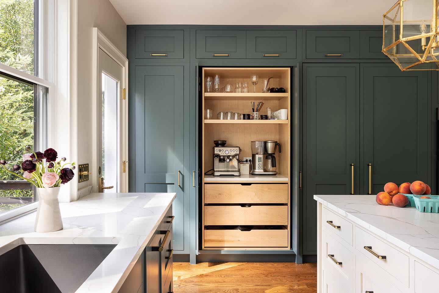 28. a Sunlit Alcove with Copper Accents and Sliding Barn Door