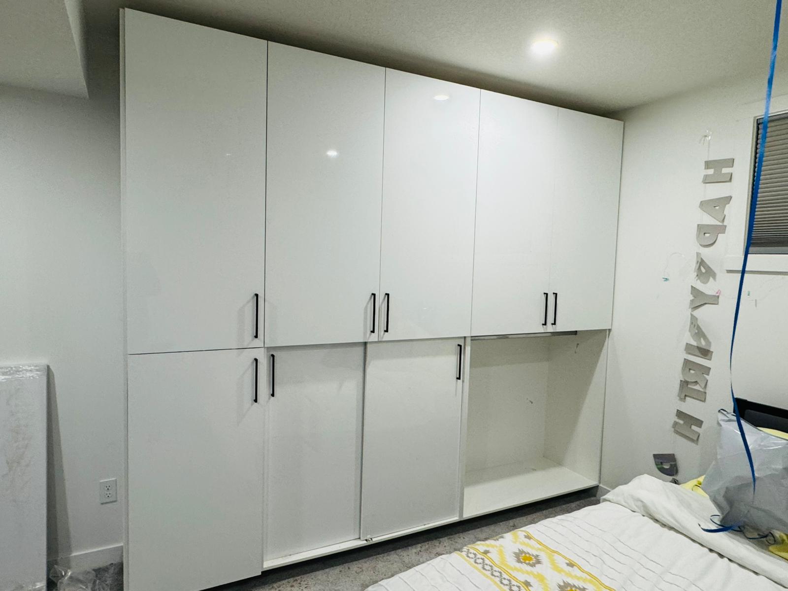 16. Moonlit Serenity: a Wardrobe with Arched Skylight and Hidden Alcoves
