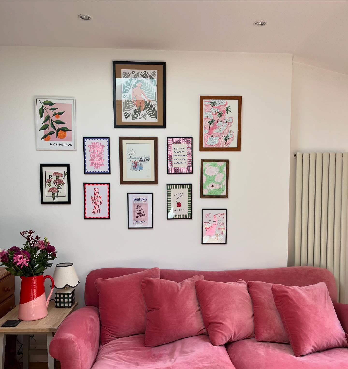 3. a Mosaic Of Memories with a Vintage Typewriter and Potted Plant Accents