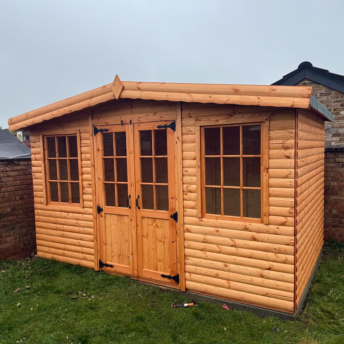 32. Cascading Willow Branches and Stone Pathway Retreat
