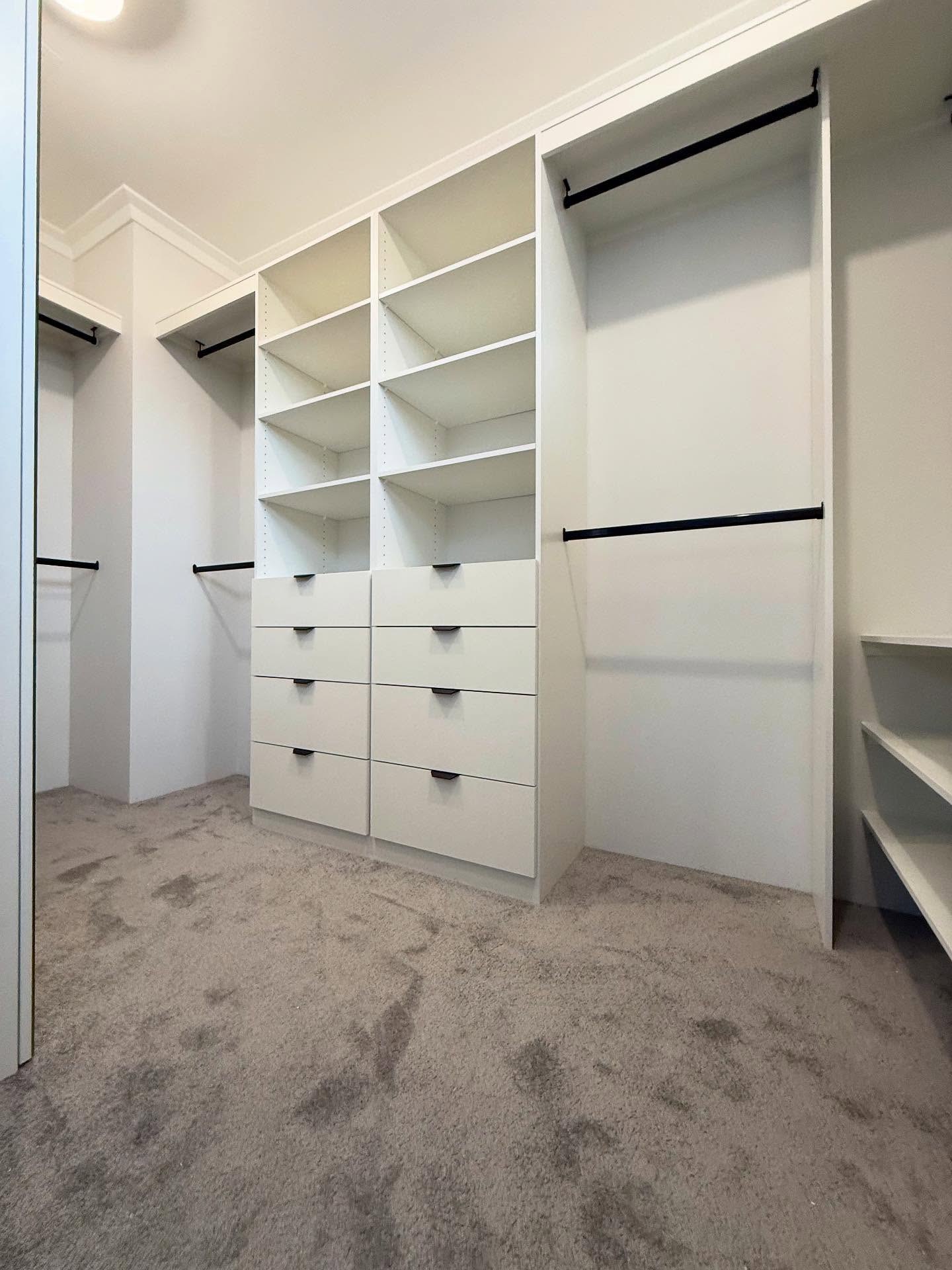4. the Oak Veneer and Matte Black Handles Fusion Wardrobe
