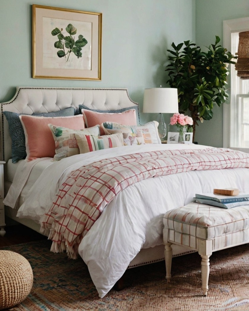 8. Sage Green Canopy Dream with Macrame Magic and Fairy Lights