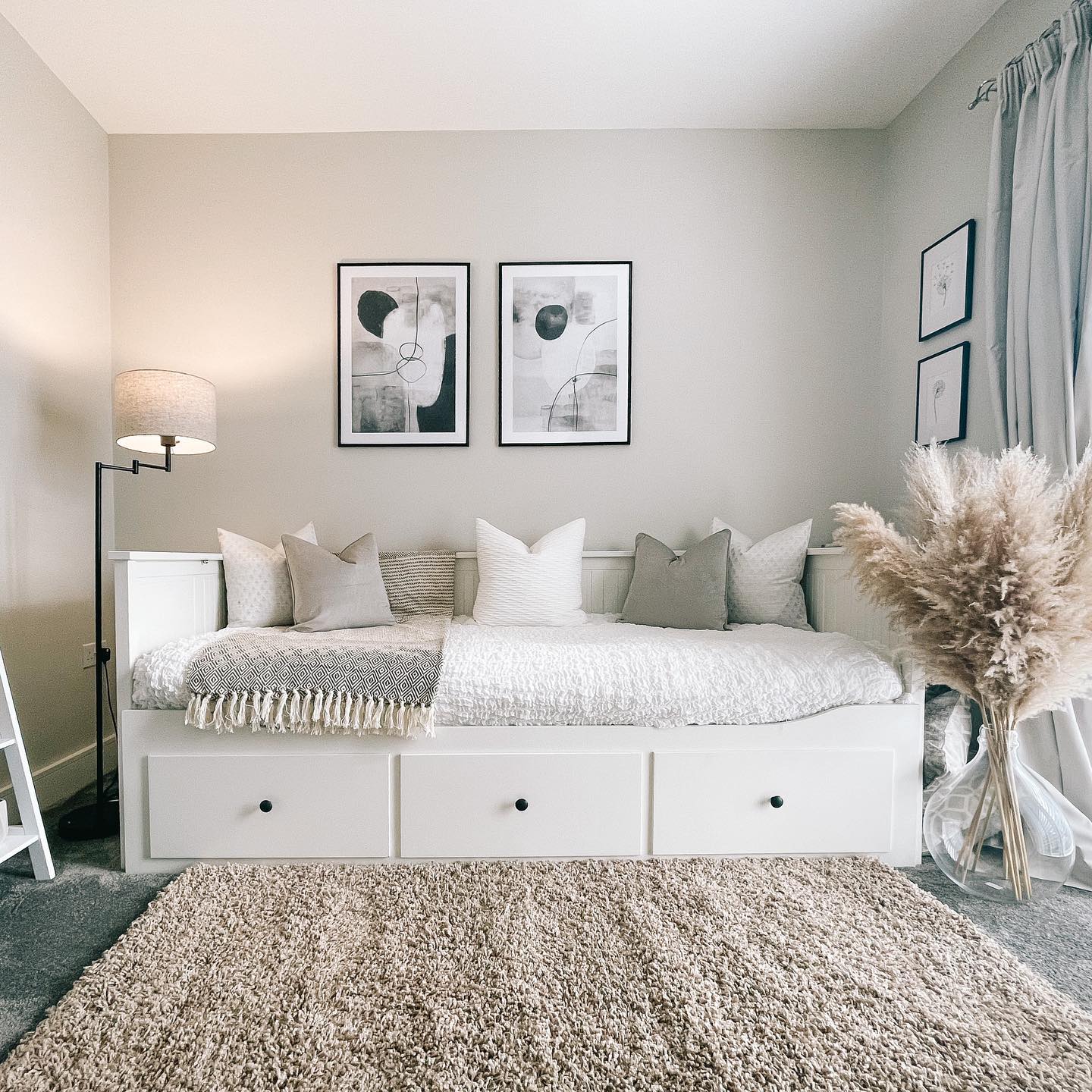 9. Moonlit Serenity with Woven Textures: a Daybed Overlooking the Night Sky