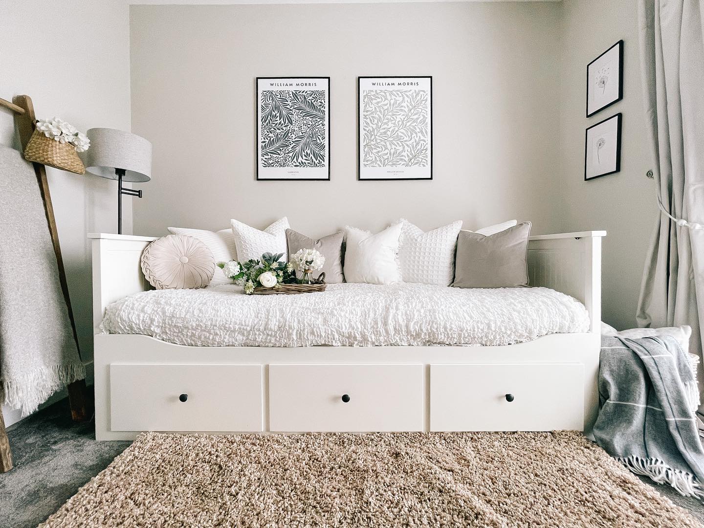 23. a Canopy Of Macramé and Sunlight Over a Minimalist Daybed