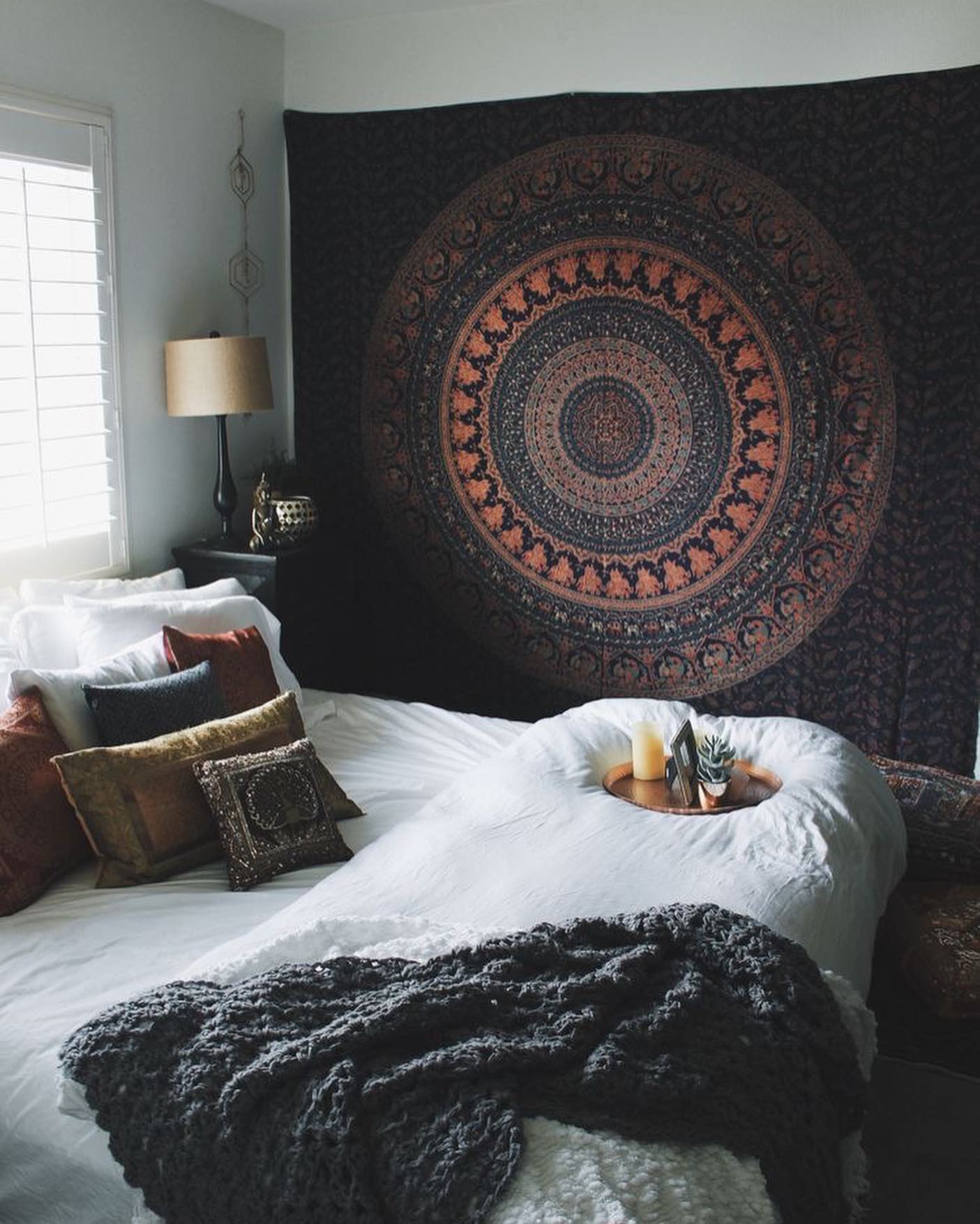 9. Whimsical Wall Of Winking Owls and Fairy Lights