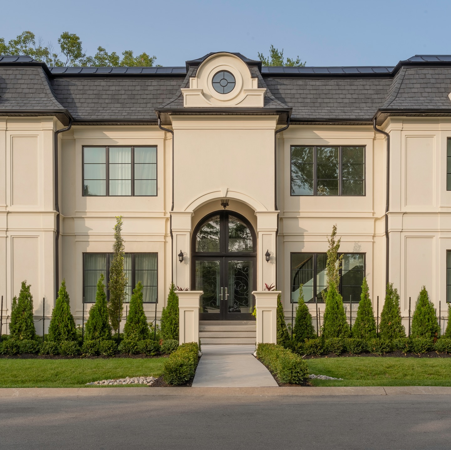 19. Vibrant Red Maple Pathway with Stone Steps and Lanterns
