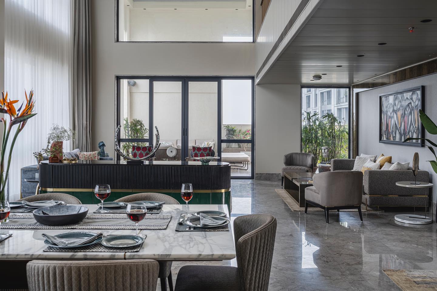 16. a Tapestry Of Teal and Timber: the Eclectic Dining Nook