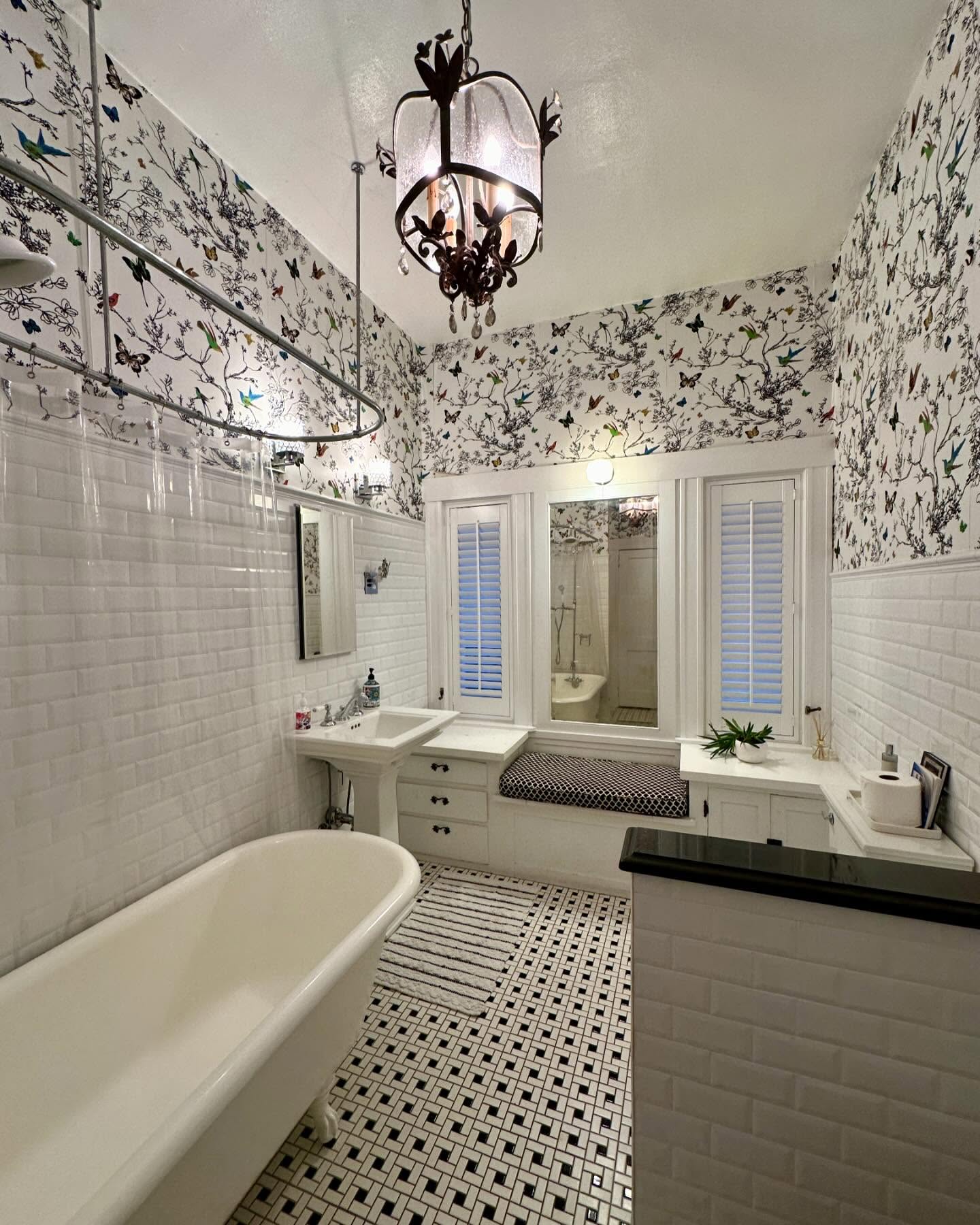 36. Moonlit Mosaic Tiles Reflecting Shadows In a Monochrome Oasis