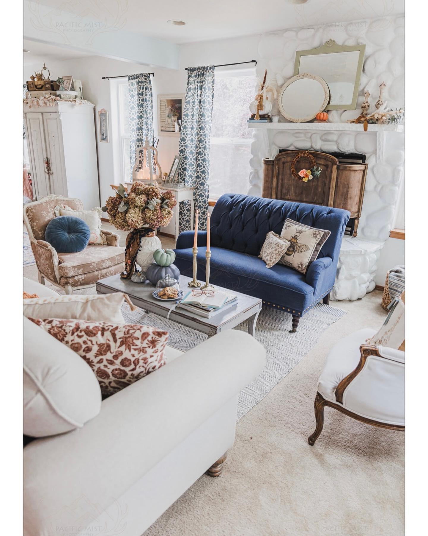 7. a Copper Pumpkin and Crimson Maple Leaf on a Woven Mat Amidst Gold-tinged Leaves