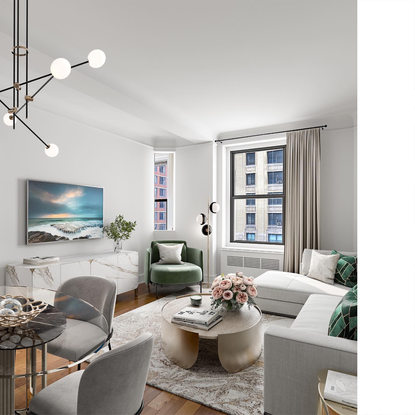 24. the Fusion Of Geometric Patterns and Warmth with a Circular Dining Nook