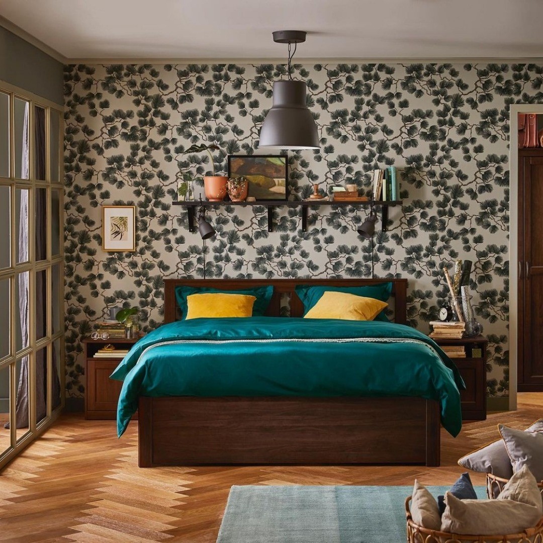 13. Moonlit Romance: Silver Accents and Starry Canopy Over a Cozy Bed Nook