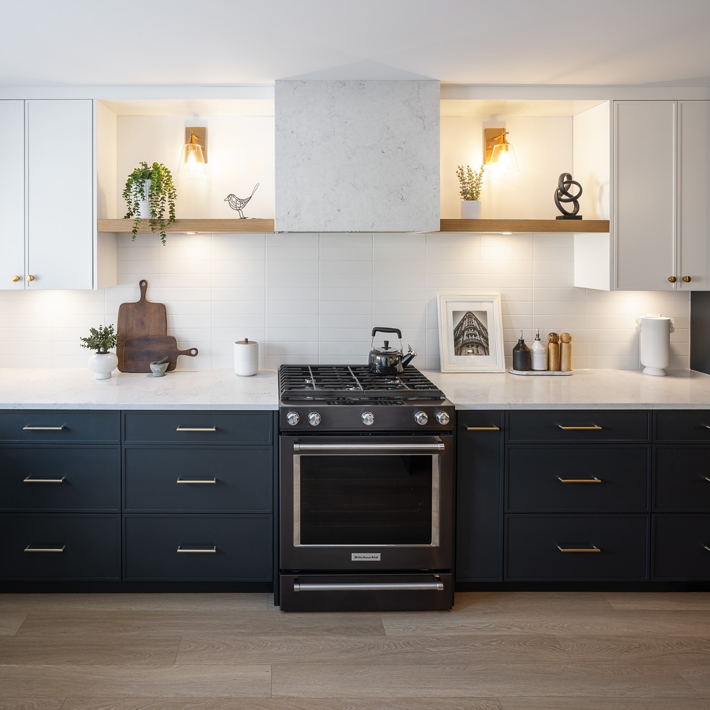 3. Retro Refrigerator and Checkerboard Floor: a Timeless Black and White Kitchen