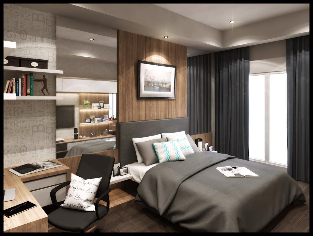 32. Moonlit Serenity: a Bedside Lamp with a Luminous Orb Shade Casts a Soft Glow Over a Woven Jute Rug