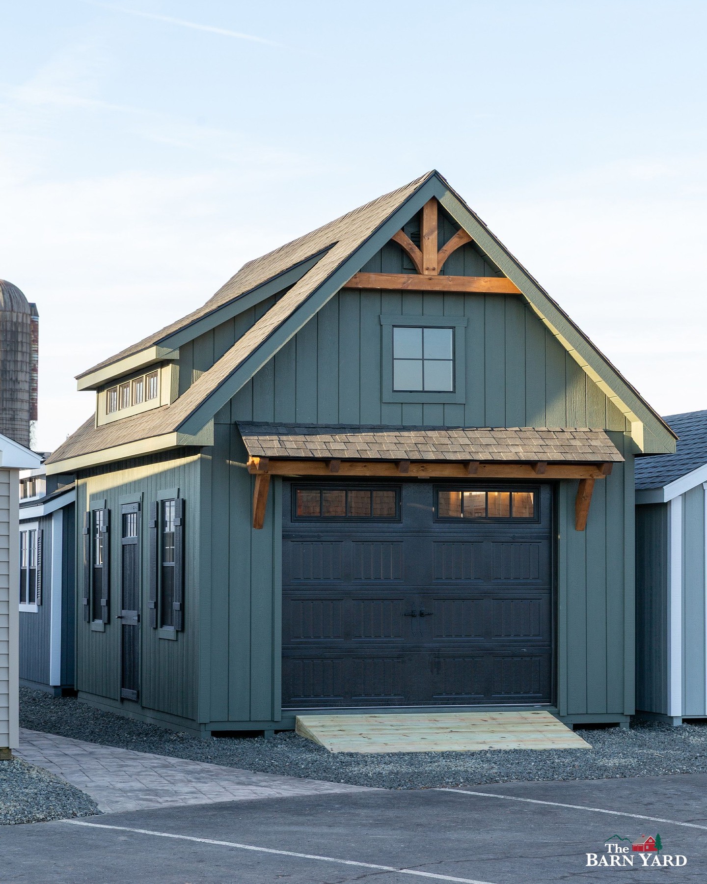 11. Terracotta Tiles and String Lights Overhead: a Rustic Shed Oasis