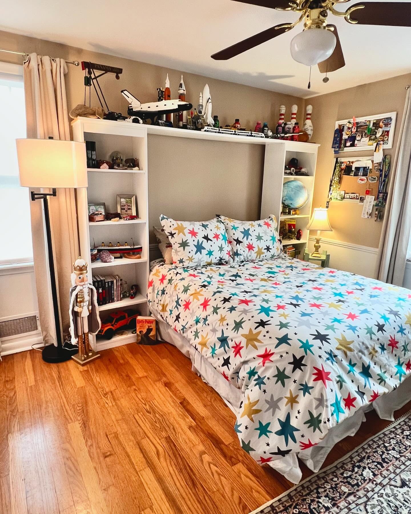 30. Gravity-defying Skateboard Shelves and Neon Glow: a Teen's Dream Haven