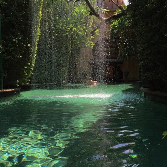 1. a Moss-covered Stone Basin with a Delicate Trickle Of Water
