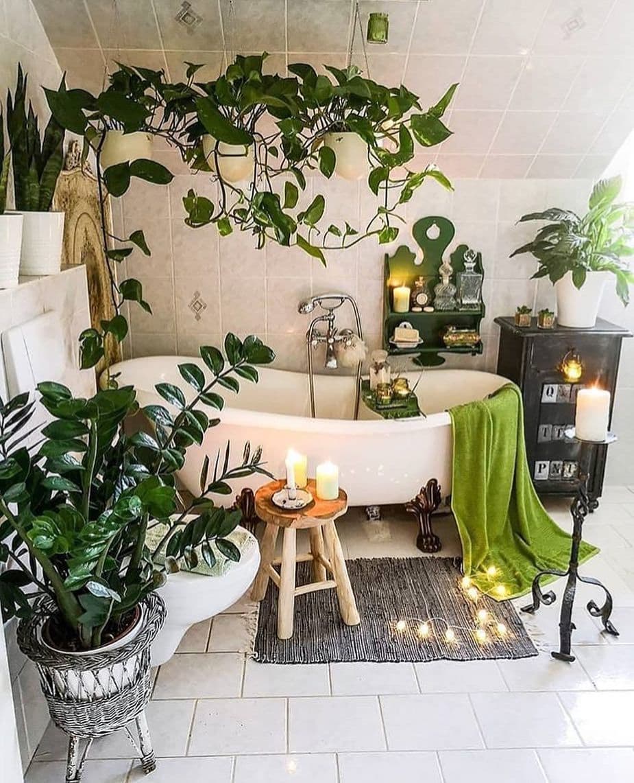 5. Moonlit Spellbound Sink with Crystal Accents and Apothecary Bottles